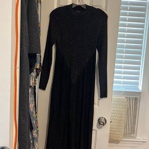 Black sweater dress